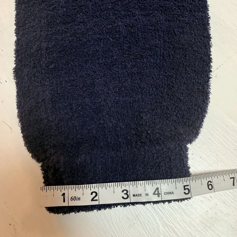 Free People Beach Claire One Piece Jumpsuit Navy Blue Terry Cloth Towel Size XS